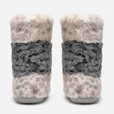 Bedroom Athletics FLORENCE Womens Slipper Boots Patchwork Grey Leopard