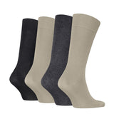 Calvin Klein 4 Pack Giftbox Classic Mens Crew Socks Beige