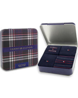 Tommy Hilfiger 4 Pack Giftbox Tommy Stripe Mens Crew Socks Navy